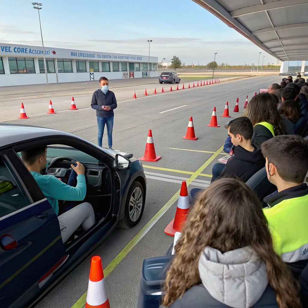 Driving class session at DORENTHRA